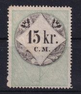 AUSTRIA 1854 - MLH - Stempelmarke Der 1. Ausgabe C.M. - 15kr - Fiscale Zegels