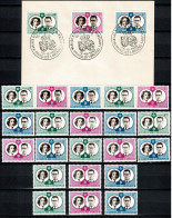 1960 1169/1171 FDC (Brux/Brus) & 7 X Serie** :  ROYAL WEDDING - 1951-1960