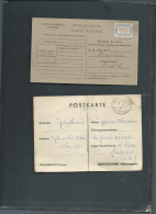 Lot De 8 Documents , Lettres , Carte , Divers , Periode 39/45 à étudier -  Malc 141 - Guerre De 1939-45