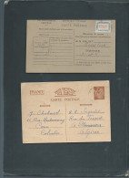 Lot De 8 Documents , Lettres , Carte , Divers , Periode 39/45 à étudier -  Malc 143 - Guerre De 1939-45