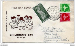 37 - 34 - Enveloppe Envoyée De Madras En DDR 1959 - Lettres & Documents