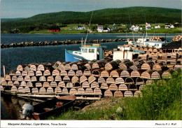 Canada Nova Scotia Cape Breton Margaree Harbour Showing Fishing Boats And Lobster Traps - Cape Breton