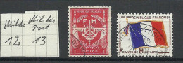 FRANCE 1946 & 1964 Military Post Militärpost Michel 12 & 13 O - Sonstige & Ohne Zuordnung