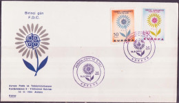 Europa CEPT 1964 Turquie - Türkei - Turkey FDC4 Y&T N°1697 à 1698 - Michel N°1917 à 1918 - 1964