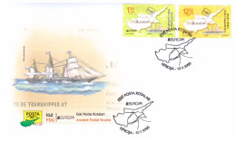 2020 - EUROPA - MAPS - SHIPS - OLD POSTAL ROUTES TURKISH CYPRIOT STAMPS - STAMPS (1 FDC) - YEAR  2020 - 2020