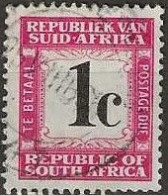 SOUTH AFRICA 1961 Postage Due - 1c. - Black And Red FU - Portomarken