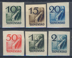 Slovaquie 1943 Mi 115-20 (Yv TPJ 28-33), (MNH)** - Unused Stamps