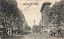 Paris * 10ème * Les Grands Boulevards , Vue Prise Du Boulevard De Strasbourg * Attelage - District 10