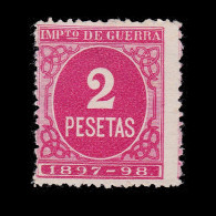 Impuesto Guerra.1897-8.CIFRA Rosa.2p.MNG.Alemany 62 - Impots De Guerre