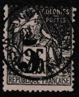 Cochinchine 1886 Timbre Alphée Dubois Surchargé Yv 4 Oblitéré O - Used Stamps