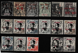 Hoi-Hao 1901-1919 Lot Incluant Yv 1-4, 32, 34, 49-52, 71 Oblitérés O, Yv 49-52, 54 Neufs * - Gebruikt