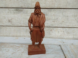 Statue Bois Sculpté Gaucho Argentin Sculpture Hector Garbati Argentine / Art Populaire. - Holz