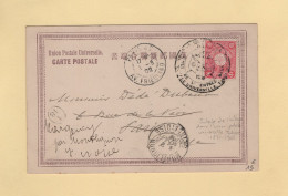 Tokio - Jubile De L'entree Dans L'union Postale Universelle - 1877-1902 - Destination France - Cpa Nagasaki - Briefe U. Dokumente