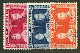 339 New Zealand 1937 Scott #223-25 Used (Lower Bids 20% Off) - Gebraucht