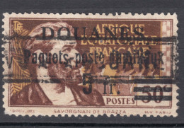 AEF "Douanes Paquets Poste Familiaux" Overprint, 5 Fr / 50 C, Used - Usados