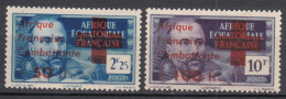 AEF 1943 Red Cross, Croix Rouge Mi#211,212 Mint Hinged - Ungebraucht