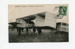 !!! MEETING DE BETHENY DE 1909, CPA DU BIPLAN DE M PAULHAN, CACHET SPECIAL - Aviation