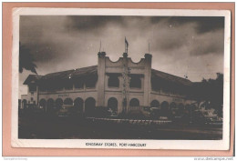 RP NIGERIA PORT HARCOURT KINGSWAY STORES + MOTOR CARS & ROAD ROUNDABOUT POSTCARD RP Nigéria Carte-photo USED - Nigeria