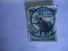 SOUTH AFRICA  USED STAMPS   PHINOCEROS RHINO WITH POSTMARK 1955 - Rhinocéros