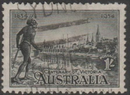 AUSTRALIA - USED - 1934 1/- Victorian Centenary Perforation 11.5 - Used Stamps