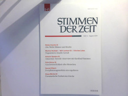 Stimmen Der Zeit : Die Zeitschrift Für Christliche Kultur - Heft 8 - Sonstige & Ohne Zuordnung