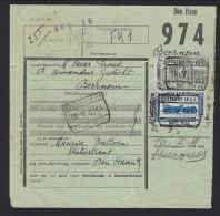 Spoorwegdoc, Afgiftepunt DEN HAAN (griffe) Via Afst. OOSTENDE (KAAI) 18/5/1951 Naar BEERNEM ; Zie Scan ! LOT 263 - Dokumente & Fragmente