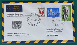 (ENV)(LUF2) 1967 Lettre Letter LUFTHANSA JOHANNESBURG FRANKFURT South Africa Germany - Gebruikt