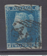GREAT BRITAIN 1841 - 2d Blue With INVERTED WATERMARK (guaranteed) - Gebraucht