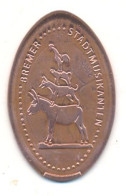 Souvenir Jeton Token Germany-Deutschland Bremer Stadtmusikanten - Elongated Coins