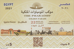 Egypt - 2021 - NEW - S/S - ( THE PHARAOHS Golden Parade - 3 April 2021 ) - MNH (**) - Ongebruikt