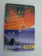 FRANCE/FRANKRIJK  / € 7,50   / STARPHONE /SOLEIL COMORES MADAGASCAR MAURICE / PREPAID  USED    ** 14678** - Mobicartes (GSM/SIM)