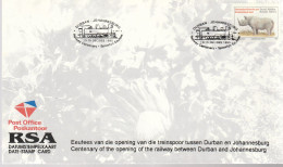 Zuid Afrika 1995, Date Stamp Card, Durban-Johannesburg Railway Centenary - Briefe U. Dokumente