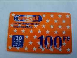 FRANCE/FRANKRIJK  / 100F / UNI- CALL      / PREPAID  USED    ** 14684** - Prepaid: Mobicartes