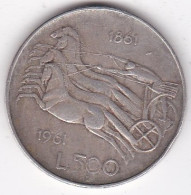 500 Lire 1961. Anniversaire Unification De L’Italie 1861 – 1961, En Argent - 500 Liras