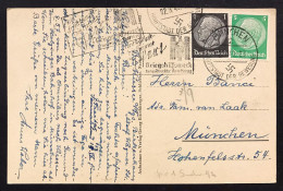 Deutsches Reich 1 5 Pfennig Hindeburg Su Cartolina WALBERG Affrancatura Bicolore Germania  VIAGGIATA  1940 COD.C.4144 - Wolfratshausen