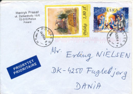 Poland Cover Sent To Denmark Police 26-1-2004 Topic Stamps - Briefe U. Dokumente