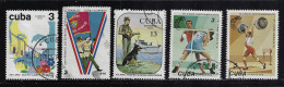 CUBA 1978 SCOTT 2179,2197,2198,2200,2206 CANCELLED  1.05 - Gebraucht