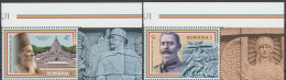 ROMANIA 2023 -  IN MEMORY OF THE NATION'S HEROES   Set Of 2 Stamps With  Illustrated Border  MNH** - Unused Stamps