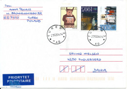 Poland Cover Sent To Denmark Turek 27-2-2004 Topic Stamps - Briefe U. Dokumente