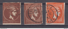 Greece 1876-86 - Hermes Head Without Control Number Very Coarse Print - Oblitérés