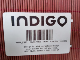 Indigo Parking Card Belgium Used Rare - PIAF Parking Cards