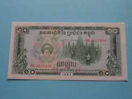 10 Riels ( Cambodia ) 1987 ( Voir / See SCANS ) UNC ! - Cambodia