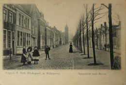 Willemstad (N-Br.) Voorstraat Naar Boven  (geanimeerd) 1903 Topkaart - Autres & Non Classés