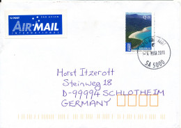 Australia Cover Sent Air Mail To Germany 4-3-2011 Single Franked - Lettres & Documents