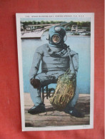 Diver In Diving Suit Tarpon Springs. Florida       Ref  6151 - Sarasota