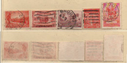Australien 1934/35 MiNr.: 120C, 123I, 126xX, 127, 129 Gestempelt; Australia Used - Used Stamps