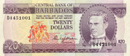 Barbados 20 Dollars, P-34 (1973) - UNC - Barbades