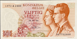 Belgium 50 Francs, P-139 (16.05.1966) - UNC - Signature 21 - 50 Francs