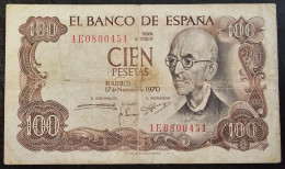 SPAIN- 100 PESETAS 1970. - 100 Pesetas