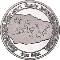 Monnaie, États-Unis, Dime, 2023, Tribus Des Amérindiens.Paiute Tribes.BE, FDC - Commemoratives